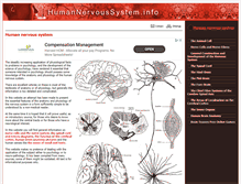 Tablet Screenshot of humannervoussystem.info